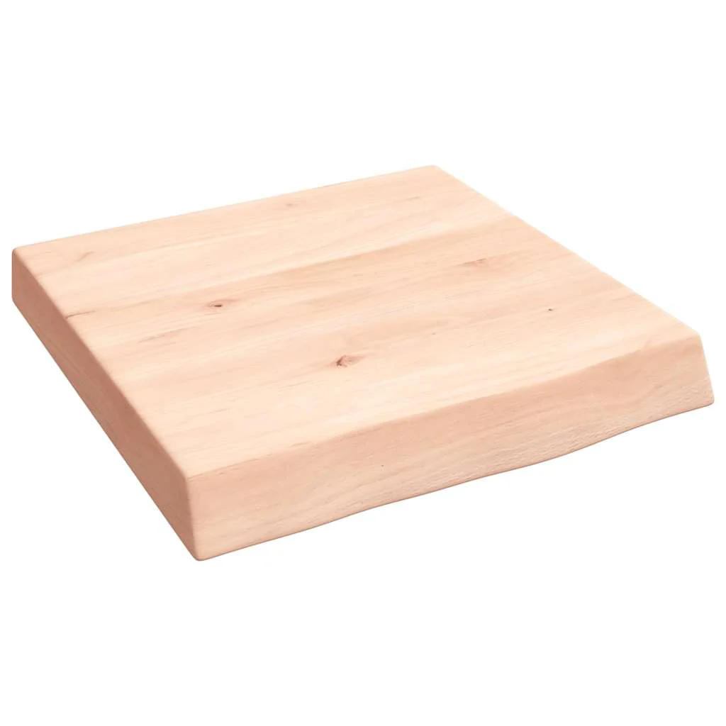 væghylde 40x40x(2-6) cm ubehandlet massivt egetræ - Image 2