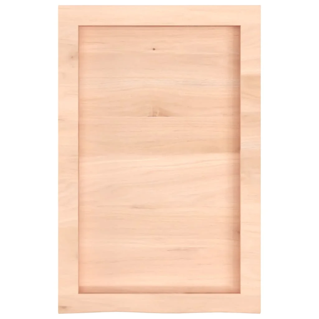 væghylde 40x60x(2-6) cm ubehandlet massivt egetræ - Image 5