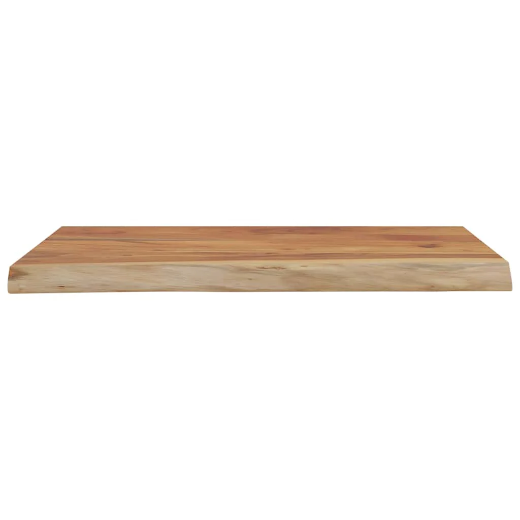 væghylde 50x40x3,8 cm rektangulær massivt akacietræ - Image 4
