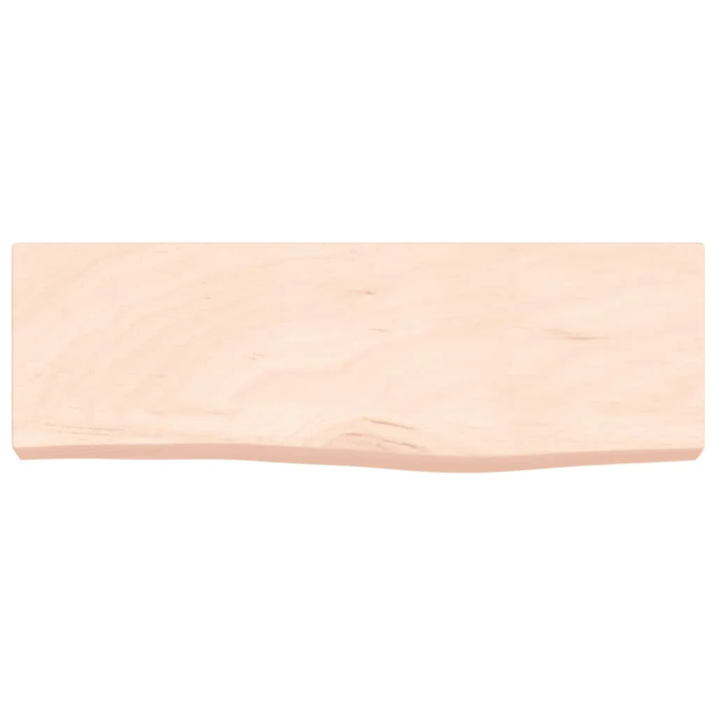 væghylde 60x20x6 cm ubehandlet massivt egetræ - Image 4