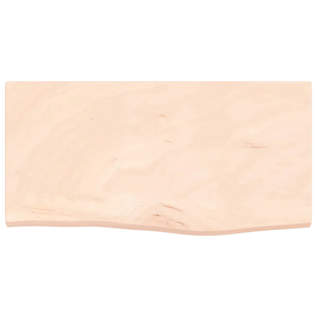 væghylde 60x30x(2-4) cm ubehandlet massivt egetræ - Image 4