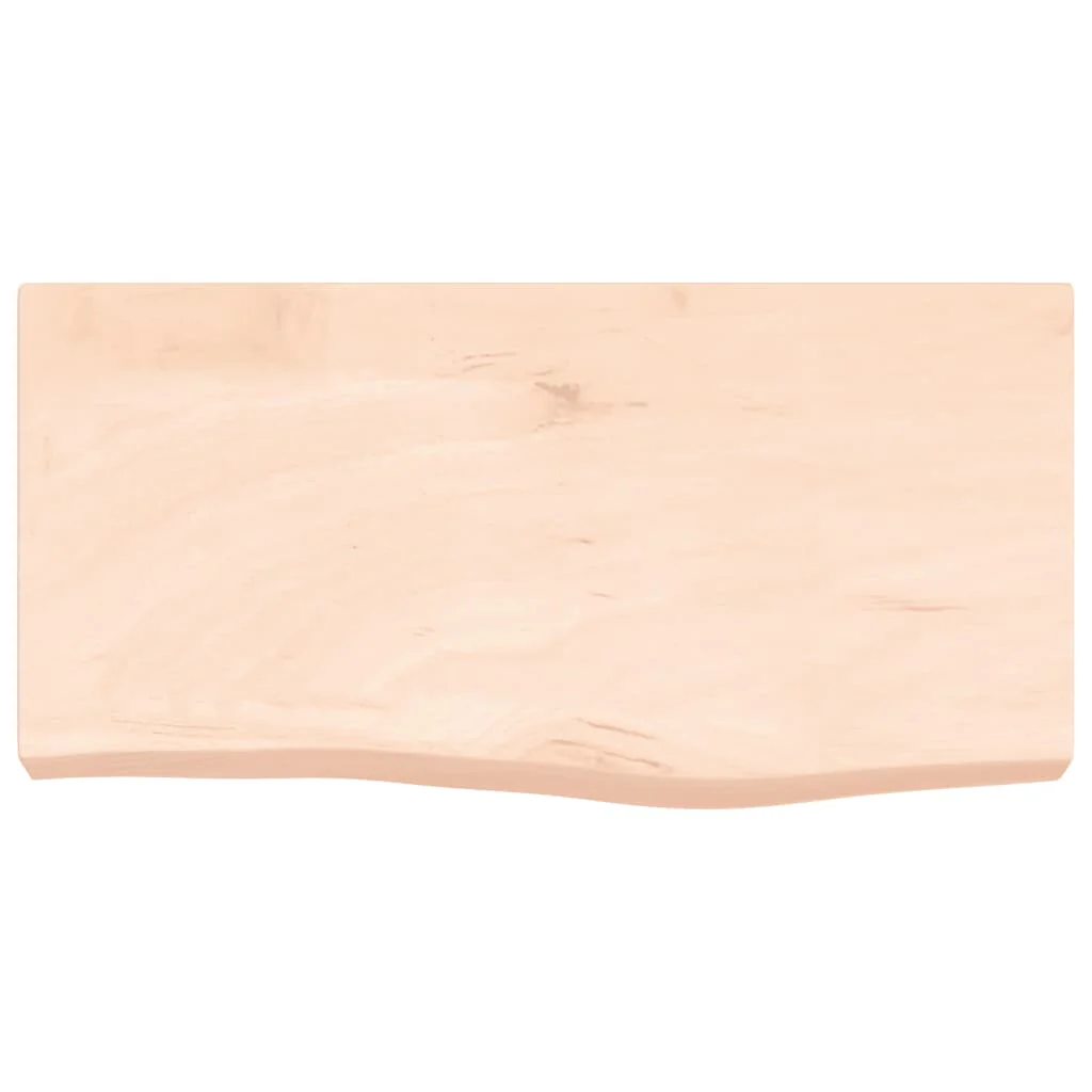 væghylde 60x30x(2-6) cm ubehandlet massivt egetræ - Image 4