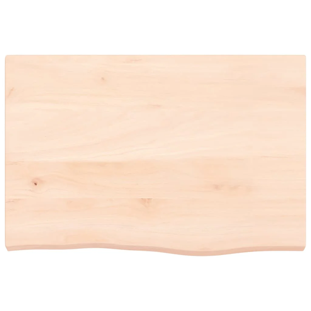 væghylde 60x40x(2-4) cm ubehandlet massivt egetræ - Image 4