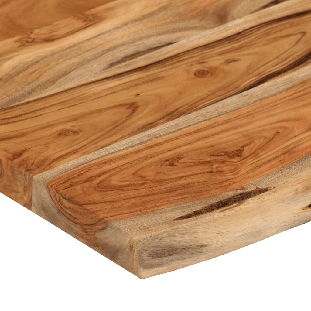 væghylde 60x40x2,5 cm rektangulær massivt akacietræ - Image 7
