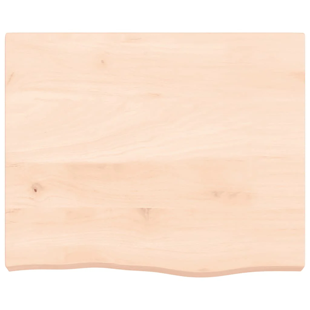væghylde 60x50x(2-6) cm ubehandlet massivt egetræ - Image 4