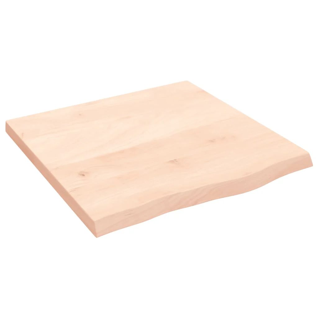 væghylde 60x60x(2-4) cm ubehandlet massivt egetræ - Image 2