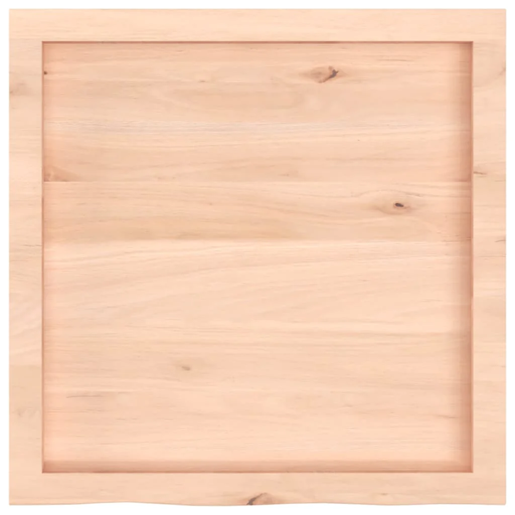 væghylde 60x60x(2-4) cm ubehandlet massivt egetræ - Image 5