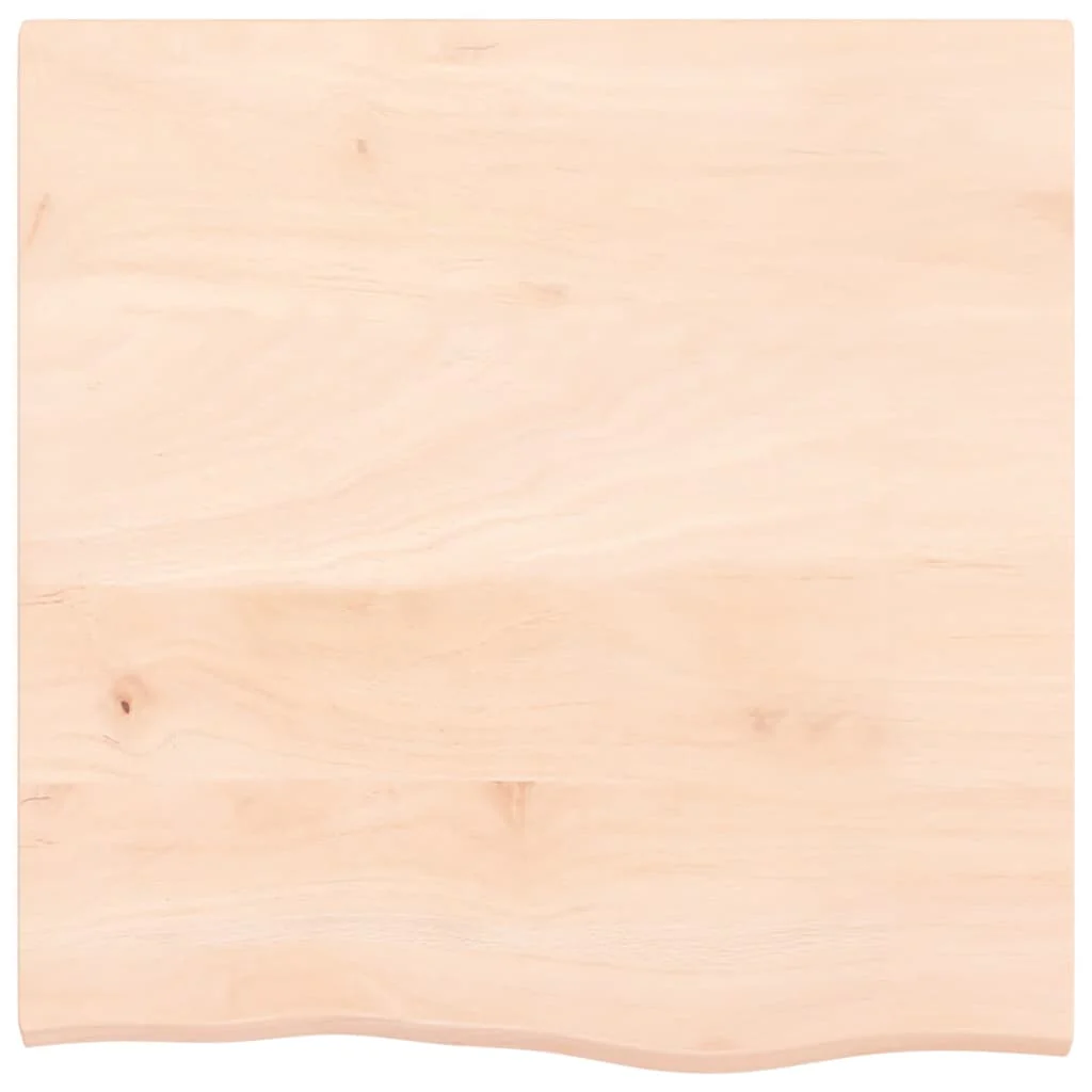 væghylde 60x60x2 cm ubehandlet massivt egetræ - Image 4