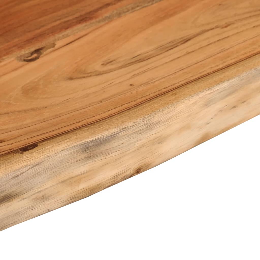 væghylde 70x30x2,5 cm rektangulær massivt akacietræ - Image 6