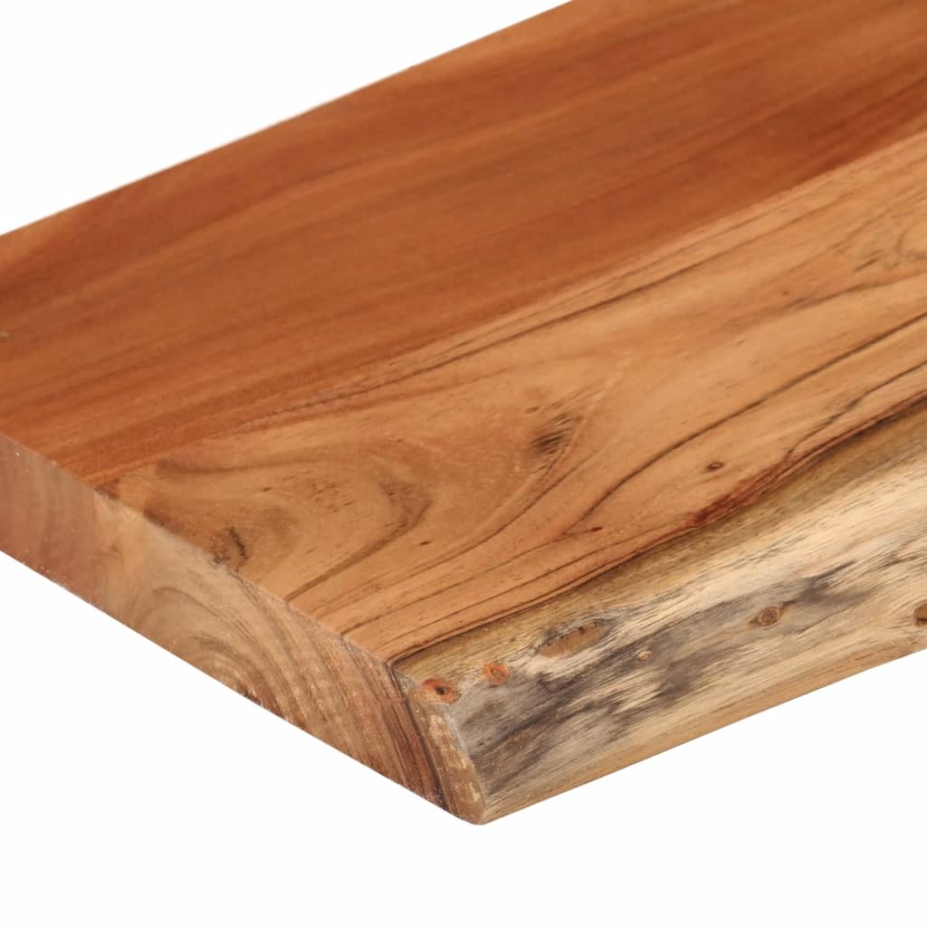 væghylde 70x30x2,5 cm rektangulær massivt akacietræ - Image 7