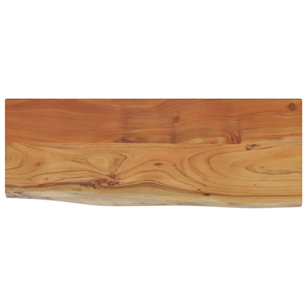 væghylde 80x30x2,5 cm rektangulær massivt akacietræ - Image 2