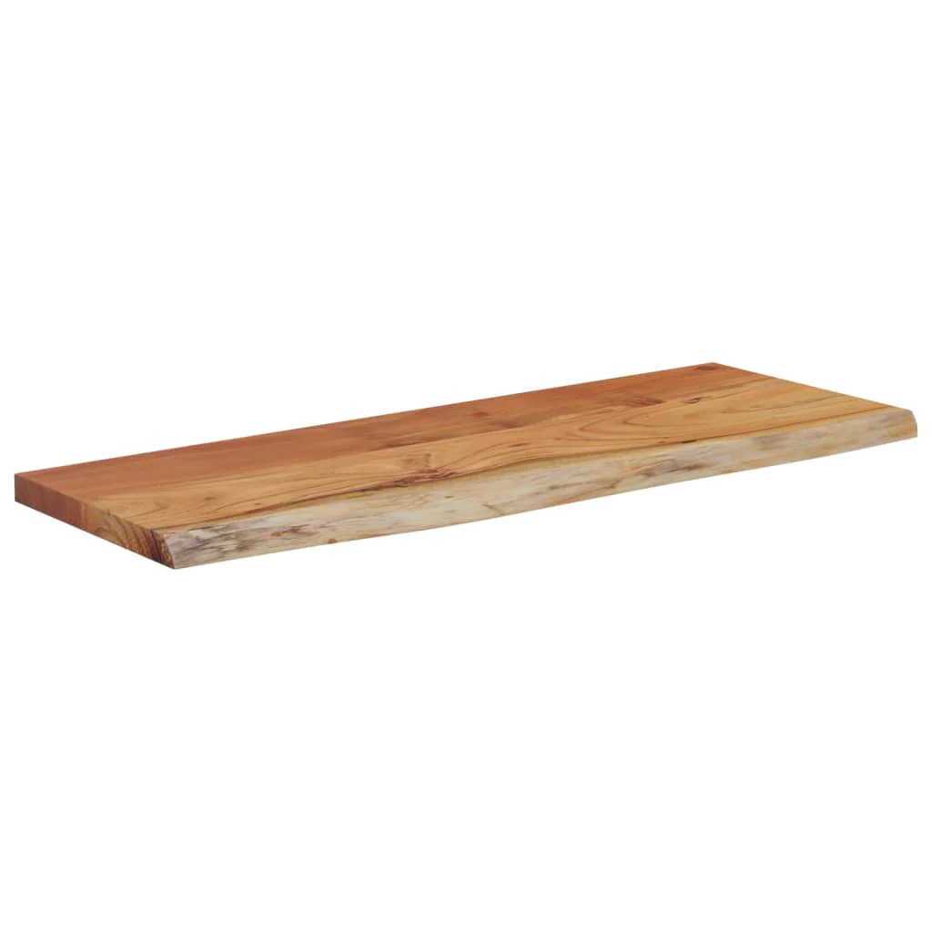 væghylde 80x30x3,8 cm rektangulær massivt akacietræ - Image 3
