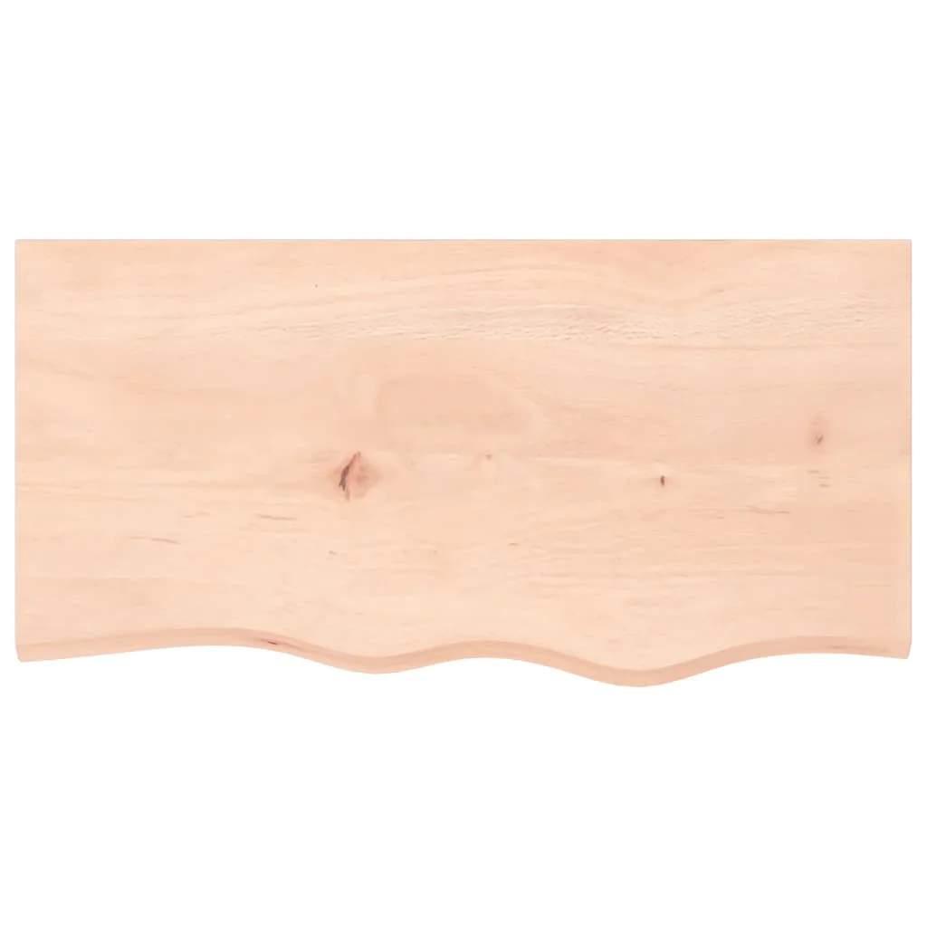 væghylde 80x40x(2-6) cm ubehandlet massivt egetræ - Image 4