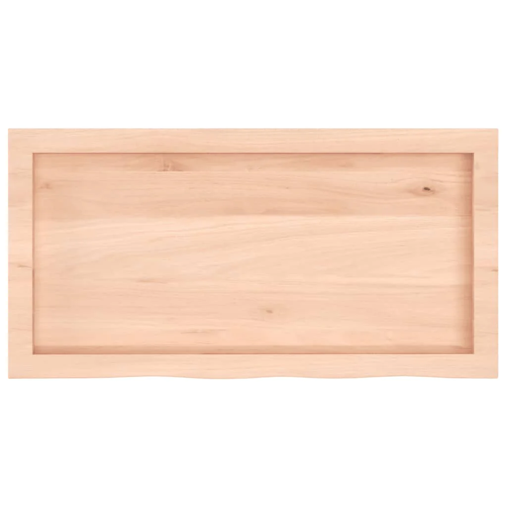 væghylde 80x40x(2-6) cm ubehandlet massivt egetræ - Image 5