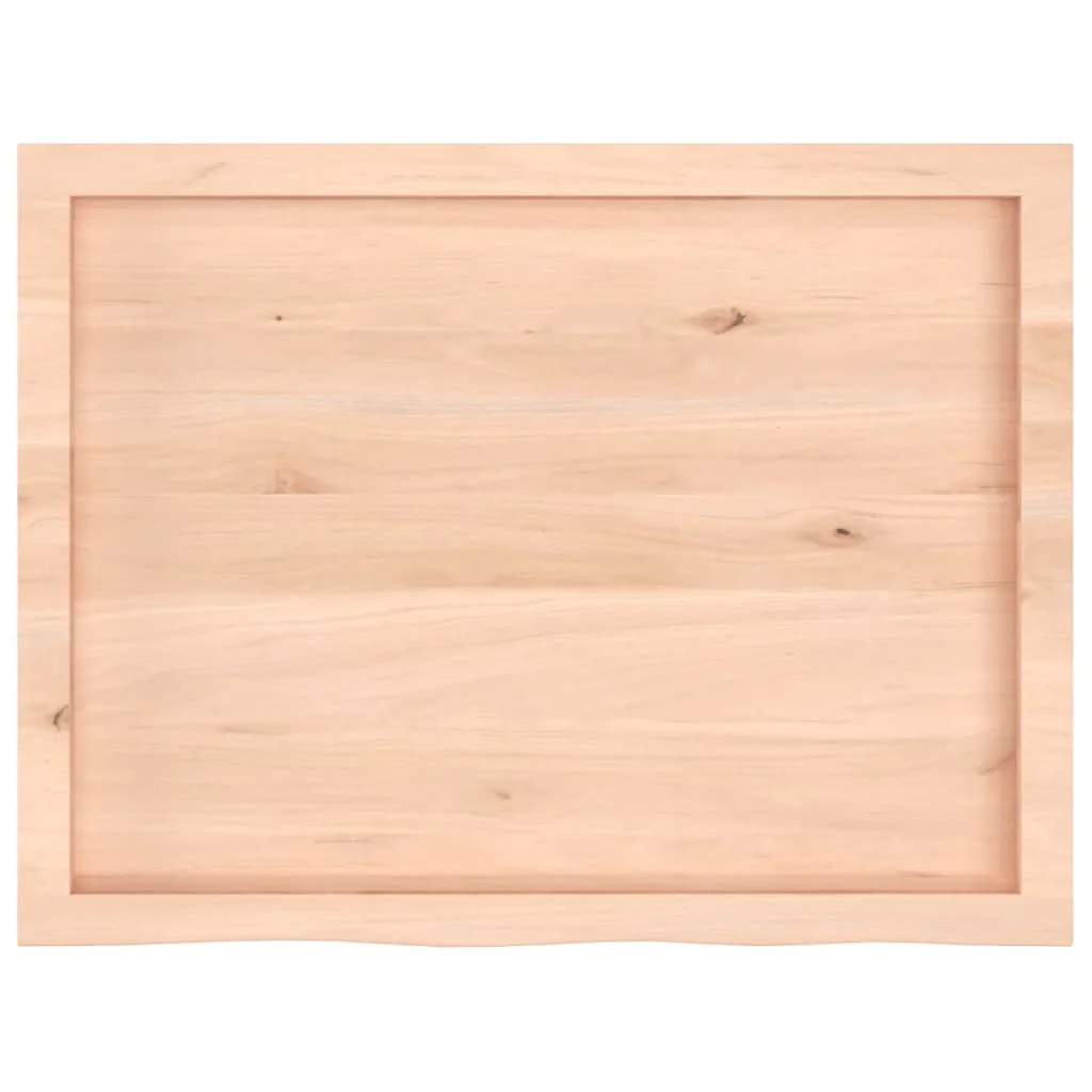 væghylde 80x60x(2-4) cm ubehandlet massivt egetræ - Image 5