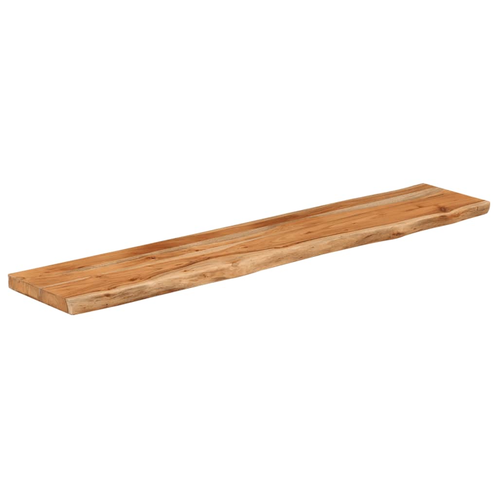 væghylde 90x20x3,8 cm rektangulær massivt akacietræ - Image 3