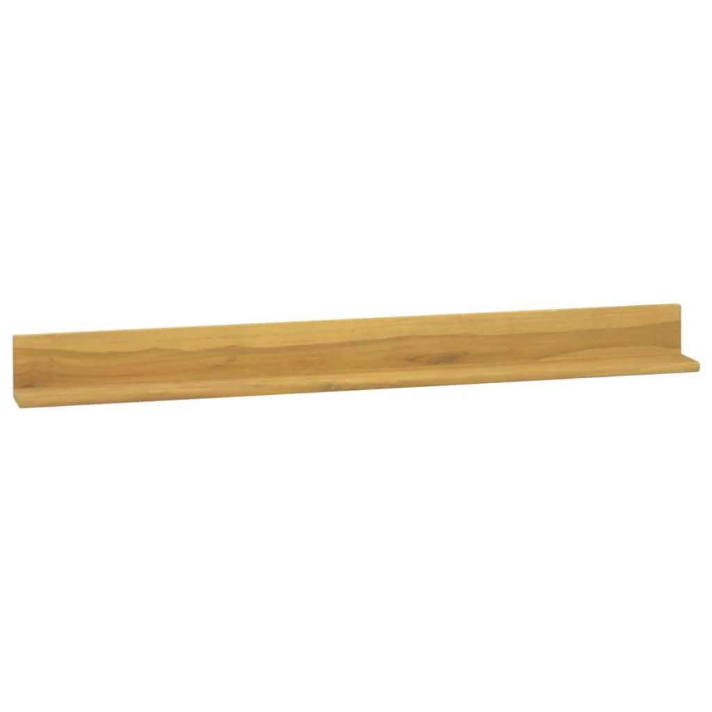 væghylder 2 stk. 110x10x10 cm massivt teaktræ - Image 2