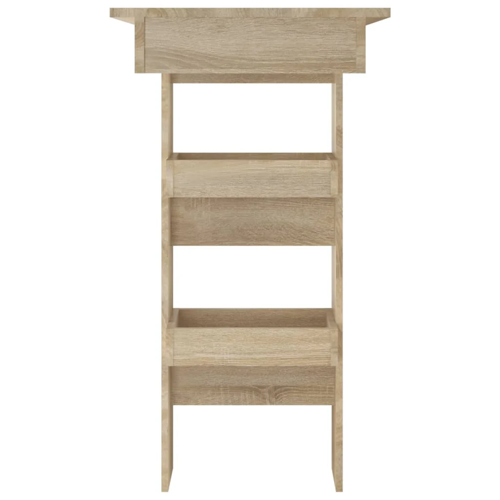 vægmonteret barbord 102x45x103,5 cm konstrueret træ sonoma-eg - Image 4