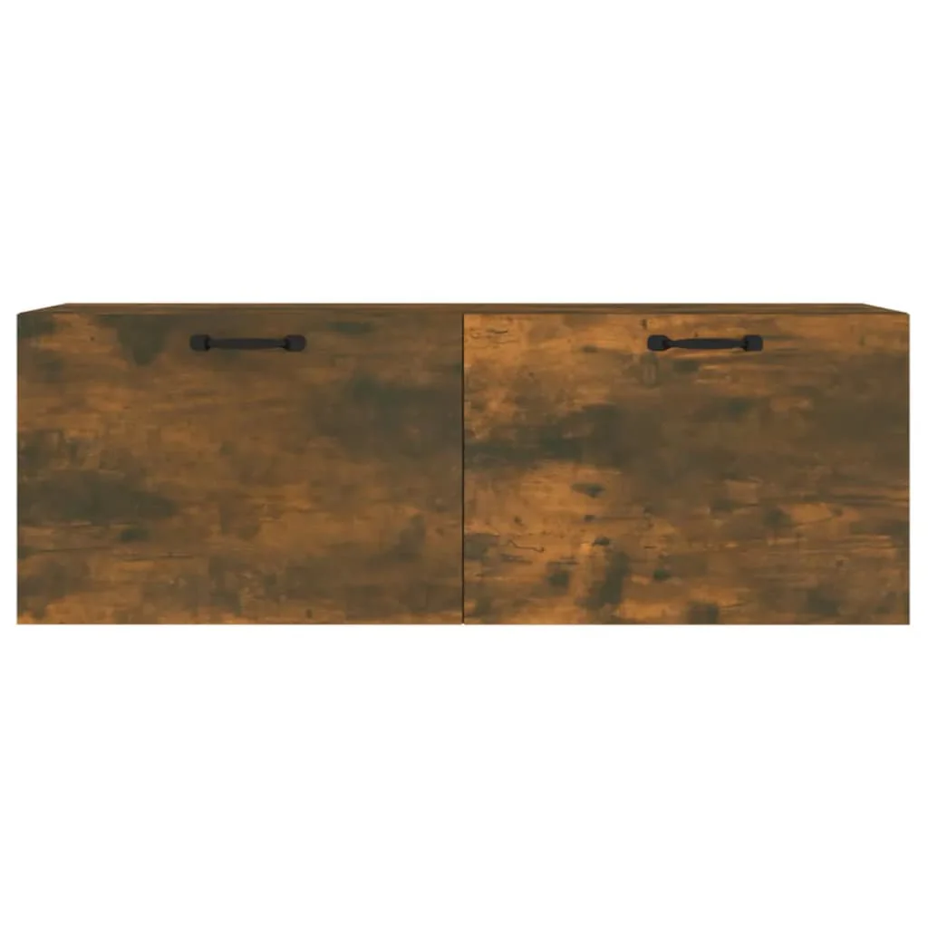 vægskab 100x36,5x35 cm konstrueret træ røget egetræsfinish - Image 5