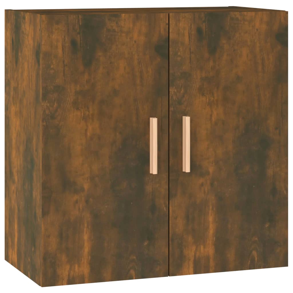 vægskab 60x30x60 cm konstrueret træ røget egetræsfarve - Image 2