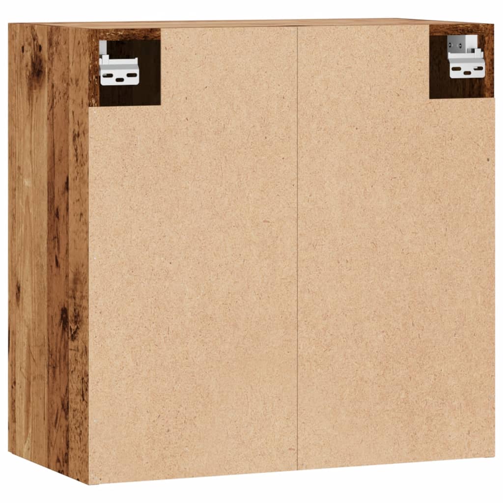 vægskab 60x31x60 cm konstrueret træ antikt træ - Image 7