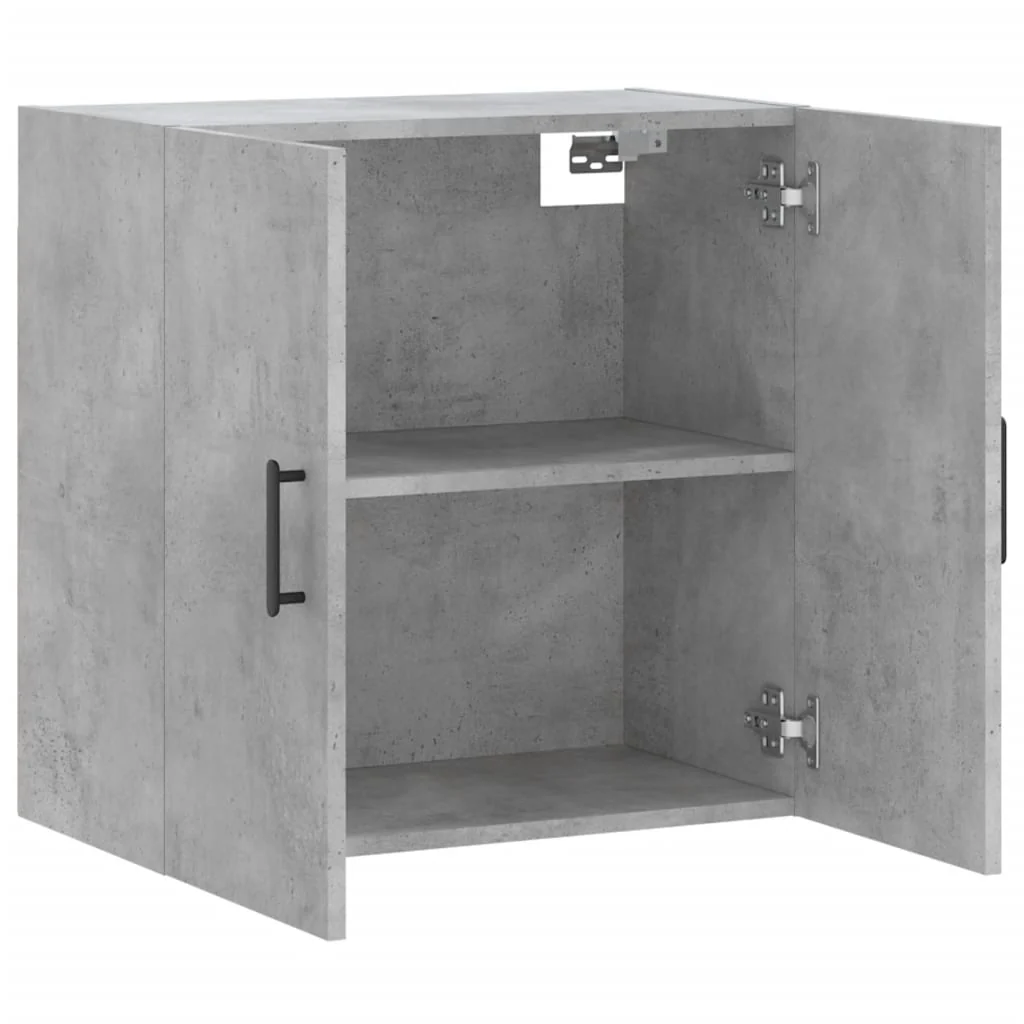 vægskab 60x31x60 cm konstrueret træ betongrå - Image 6