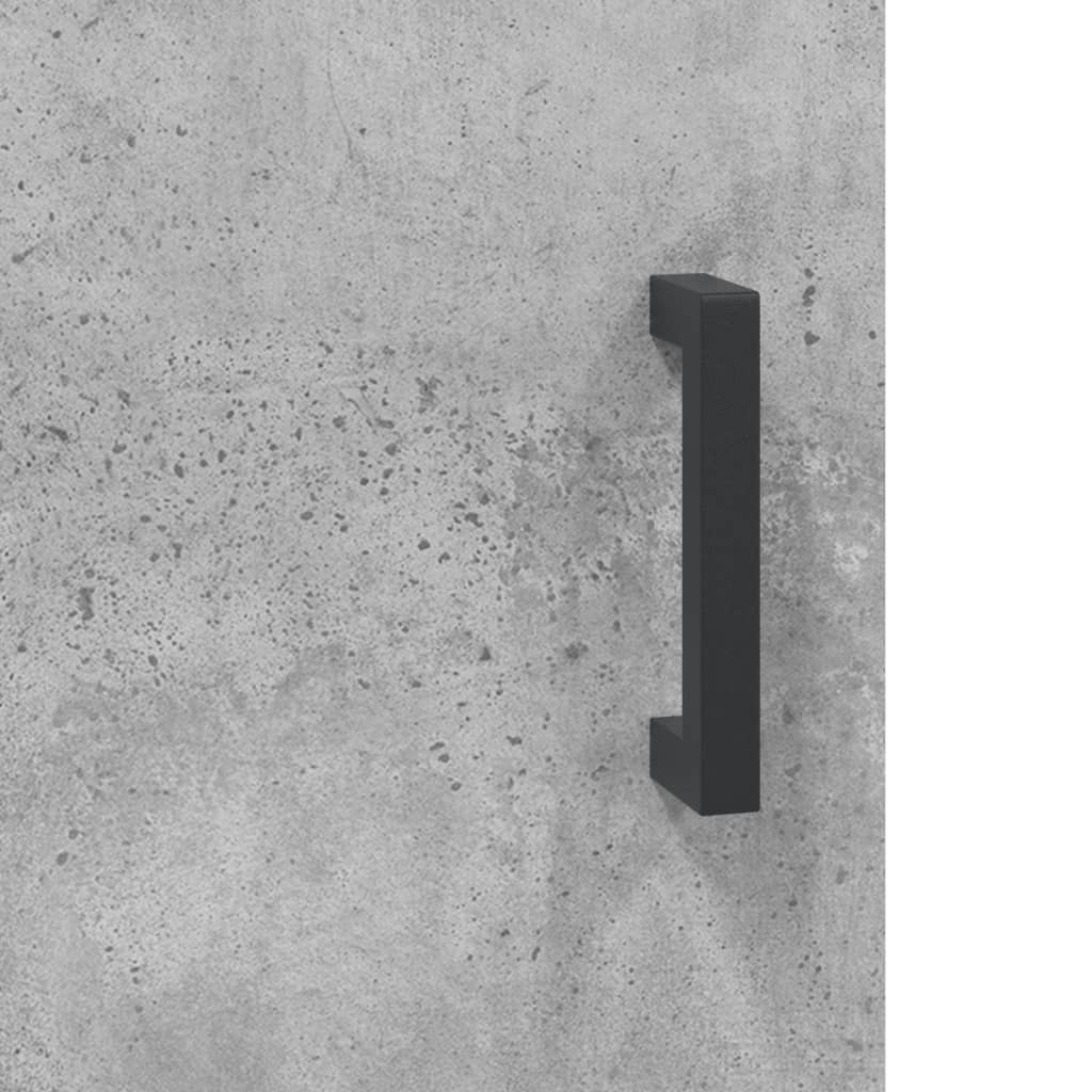 vægskab 60x31x60 cm konstrueret træ betongrå - Image 8
