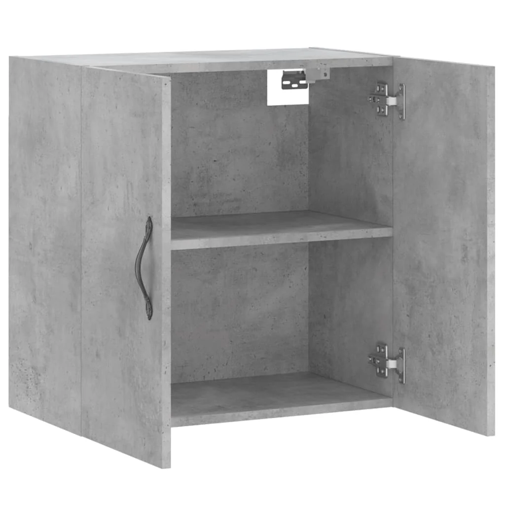 vægskab 60x31x60 cm konstrueret træ betongrå - Image 6