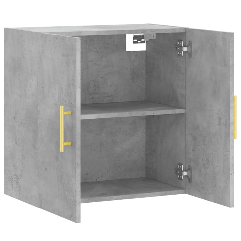 vægskab 60x31x60 cm konstrueret træ betongrå - Image 6