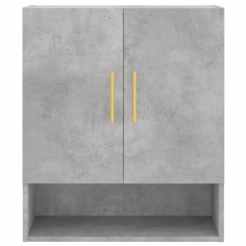 vægskab 60x31x70 cm konstrueret træ betongrå - Image 5