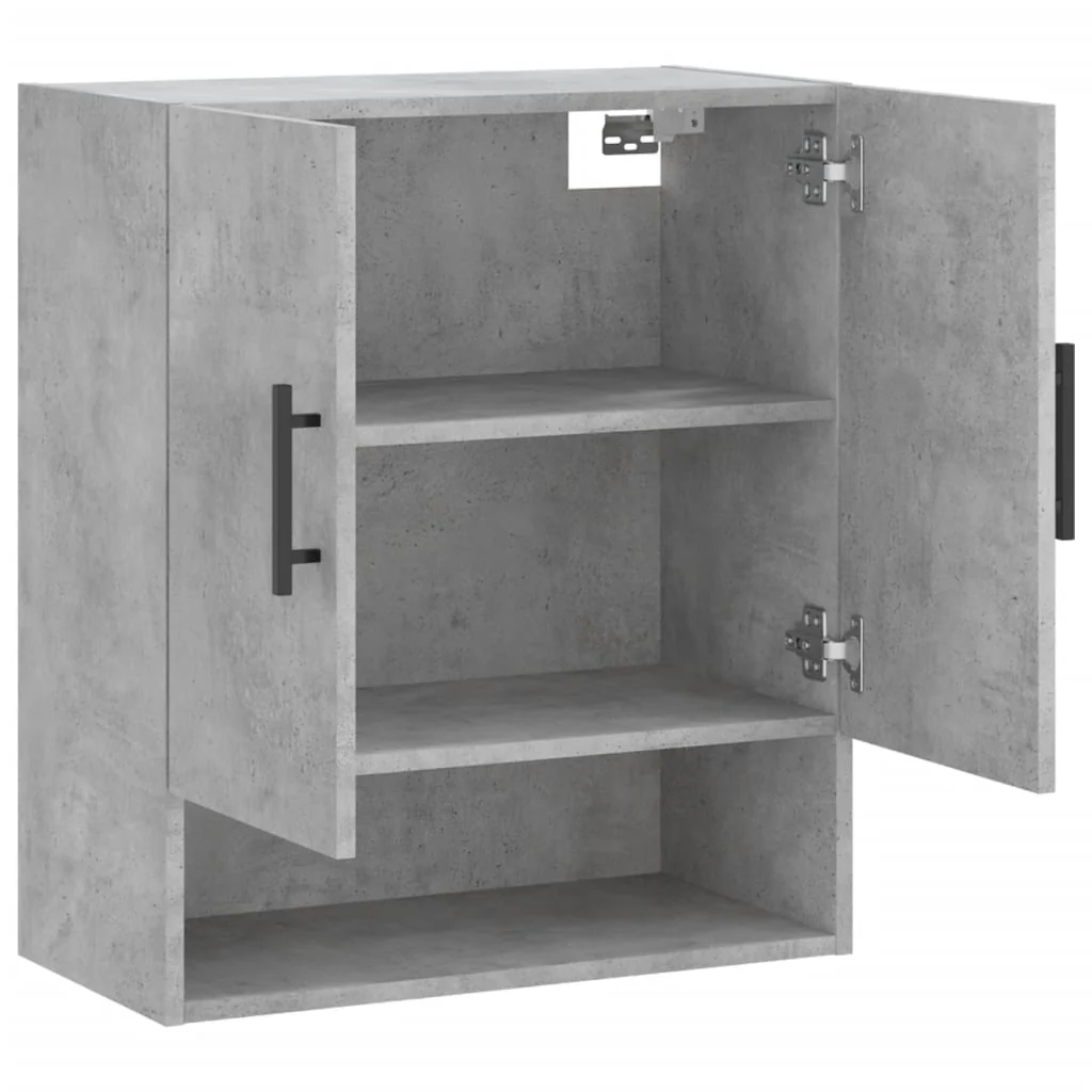 vægskab 60x31x70 cm konstrueret træ betongrå - Image 6