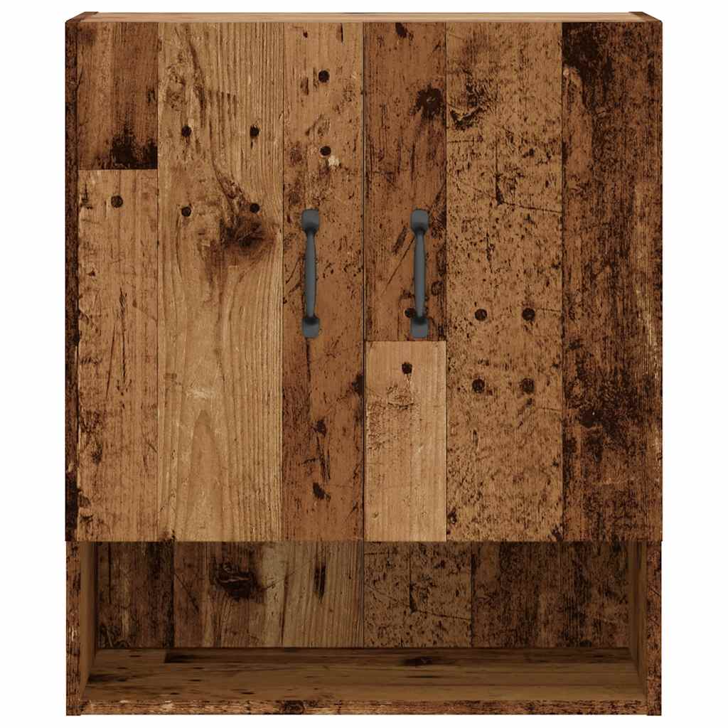 vægskab 60x31x70 cm konstrueret træ gammelt træ - Image 4