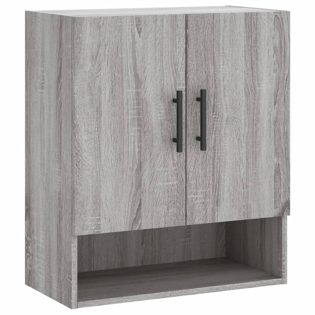 vægskab 60x31x70 cm konstrueret træ grå sonoma-eg - Image 2