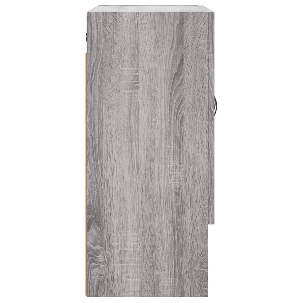 vægskab 60x31x70 cm konstrueret træ grå sonoma-eg - Image 7
