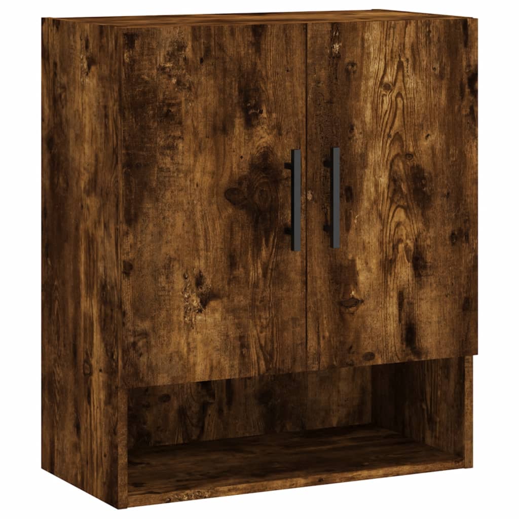 vægskab 60x31x70 cm konstrueret træ røget egetræsfarve - Image 2