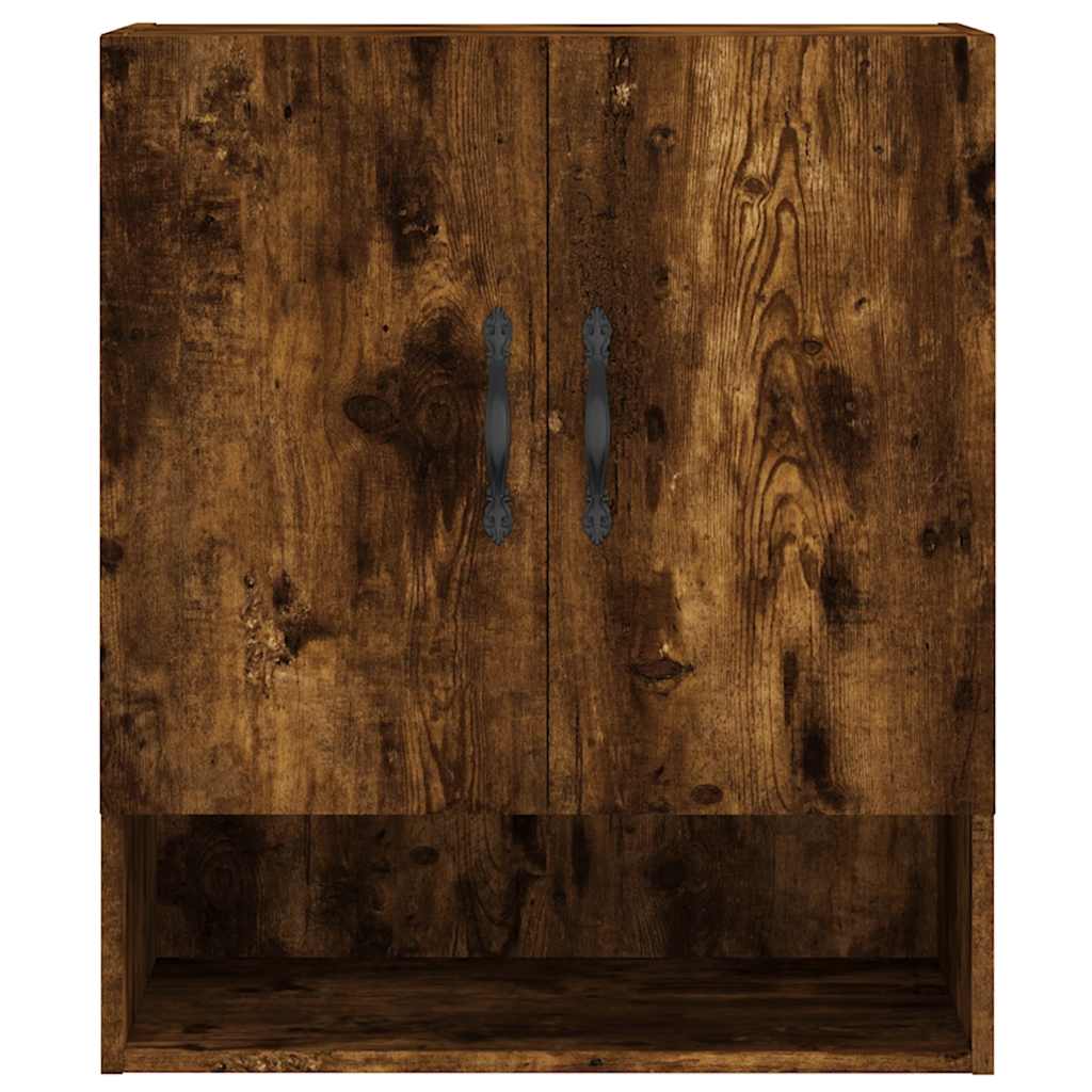 vægskab 60x31x70 cm konstrueret træ røget egetræsfarve - Image 5