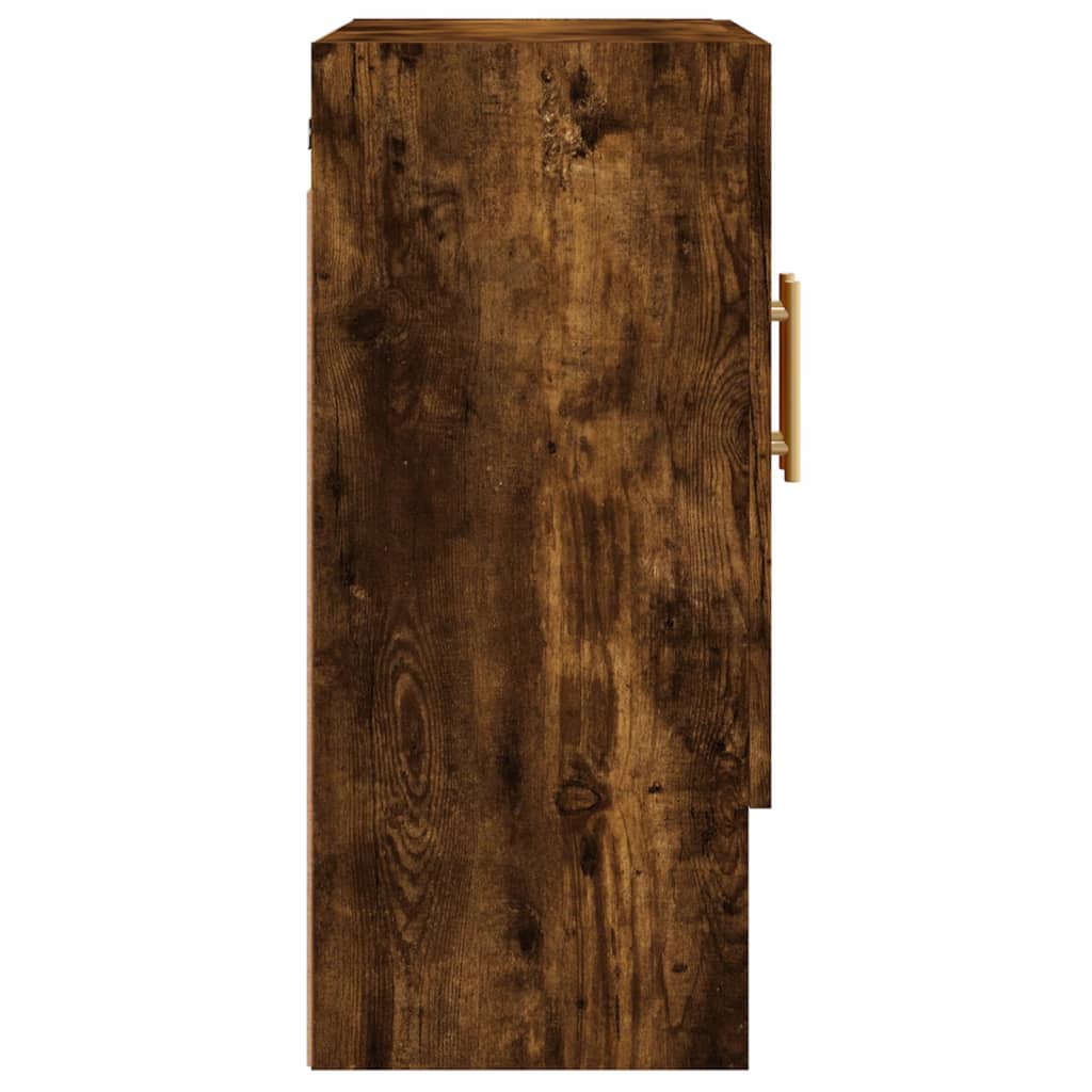 vægskab 60x31x70 cm konstrueret træ røget egetræsfarve - Image 7