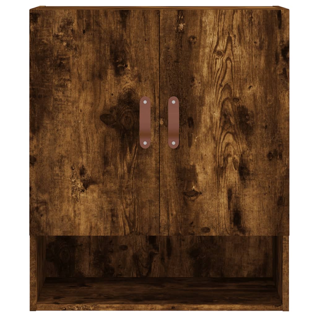 vægskab 60x31x70 cm konstrueret træ røget egetræsfarve - Image 5