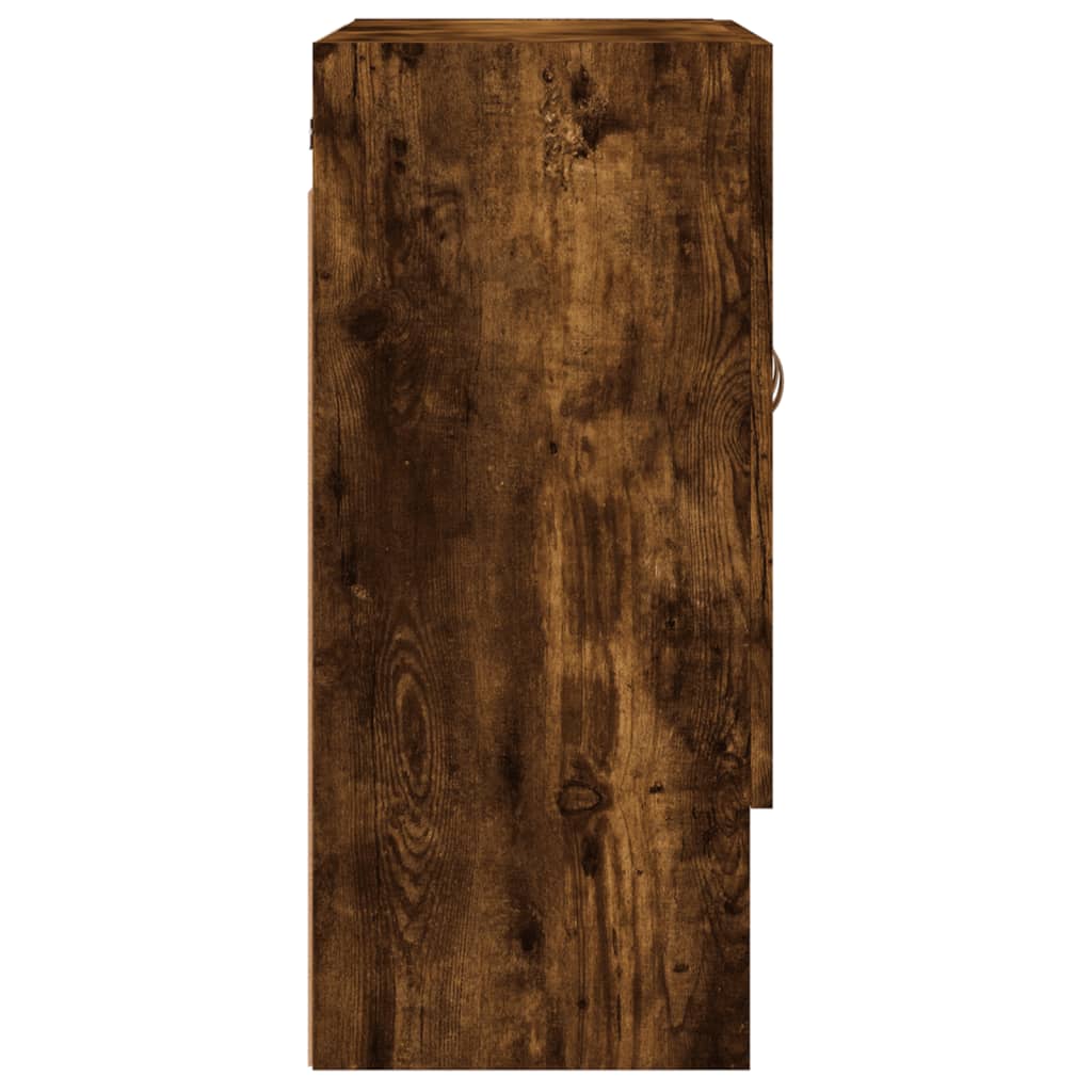 vægskab 60x31x70 cm konstrueret træ røget egetræsfarve - Image 7