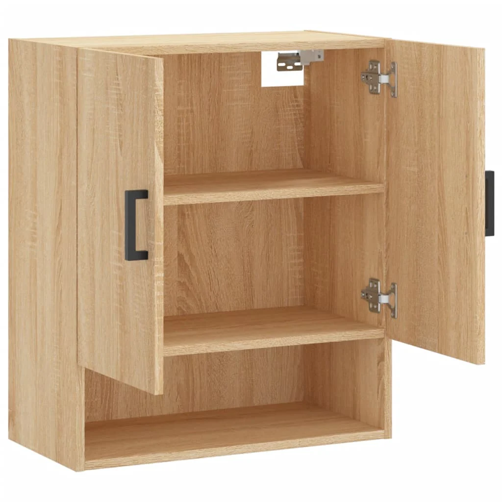 vægskab 60x31x70 cm konstrueret træ sonoma-eg - Image 6