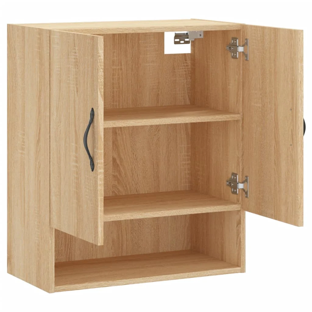 vægskab 60x31x70 cm konstrueret træ sonoma-eg - Image 6