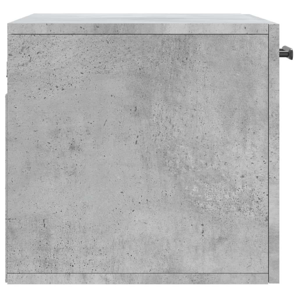 vægskab 60x36,5x35 cm konstrueret træ betongrå - Image 7