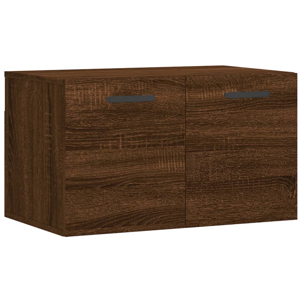 vægskab 60x36,5x35 cm konstrueret træ brun egetræsfarve - Image 2