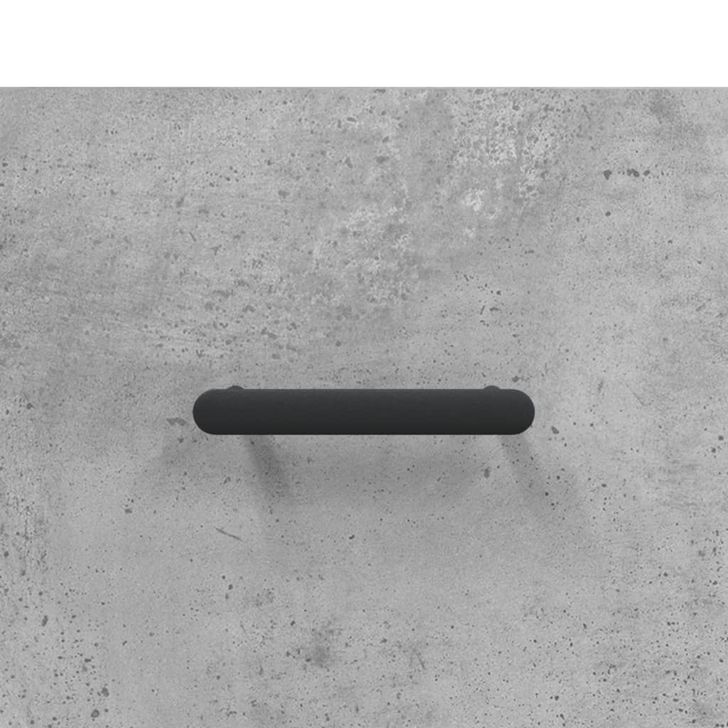 vægskab 80x36,5x35 cm konstrueret træ betongrå - Image 9