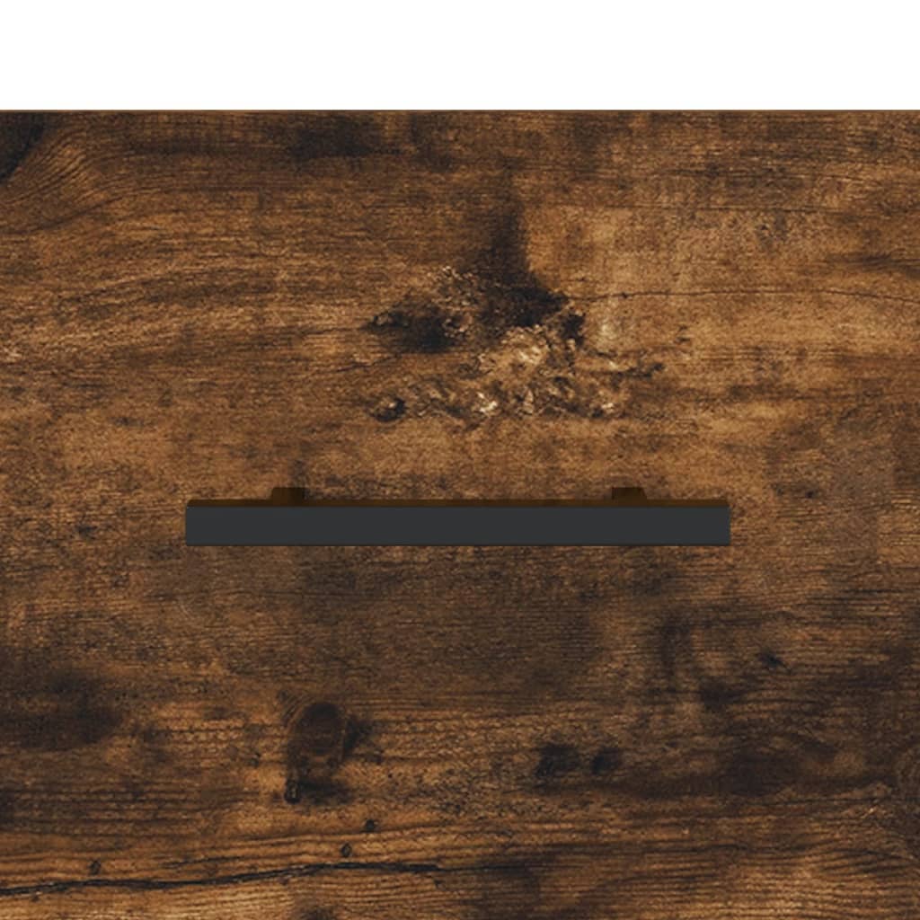 vægskab 80x36,5x35 cm konstrueret træ røget egetræsfarve - Image 9