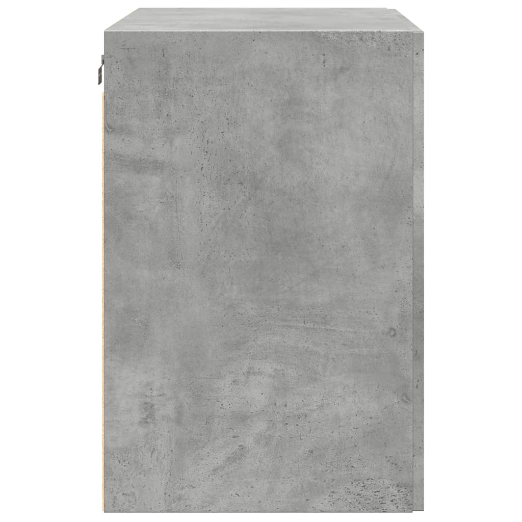 vægskab 80x42,5x64 cm konstrueret træ betongrå - Image 5