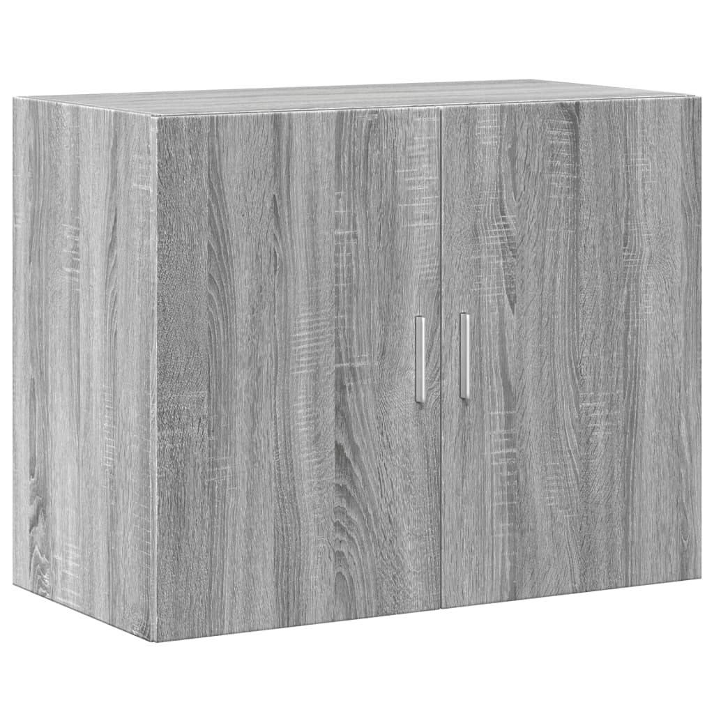 vægskab 80x42,5x64 cm konstrueret træ grå sonoma-eg - Image 2