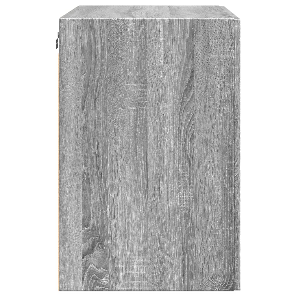 vægskab 80x42,5x64 cm konstrueret træ grå sonoma-eg - Image 5
