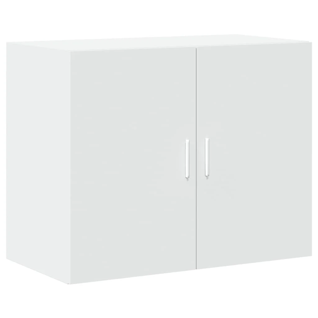 vægskab 80x42,5x64 cm konstrueret træ hvid - Image 2