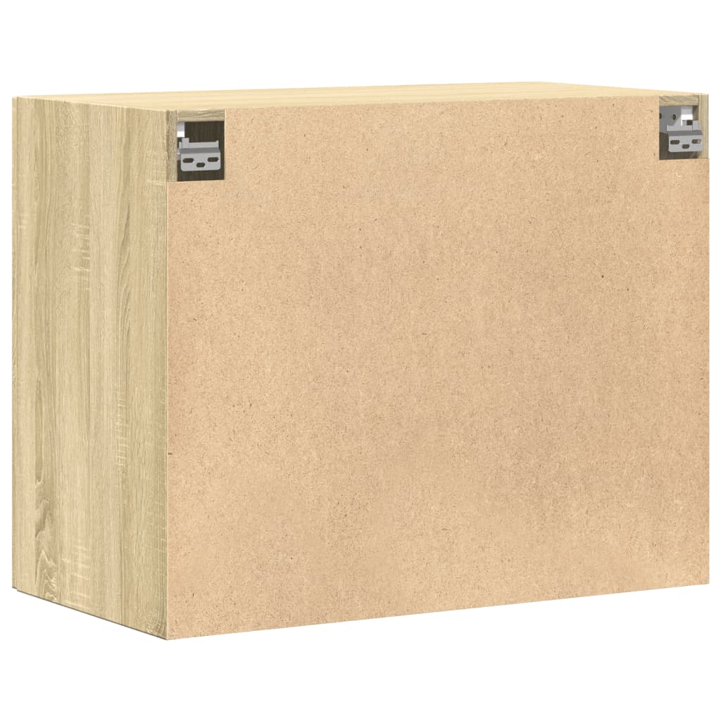 vægskab 80x42,5x64 cm konstrueret træ sonoma-eg - Image 6